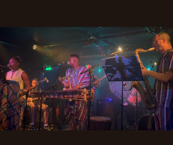 Concert Afro beat, Djelly Fanga at La Jonquille, Geneva